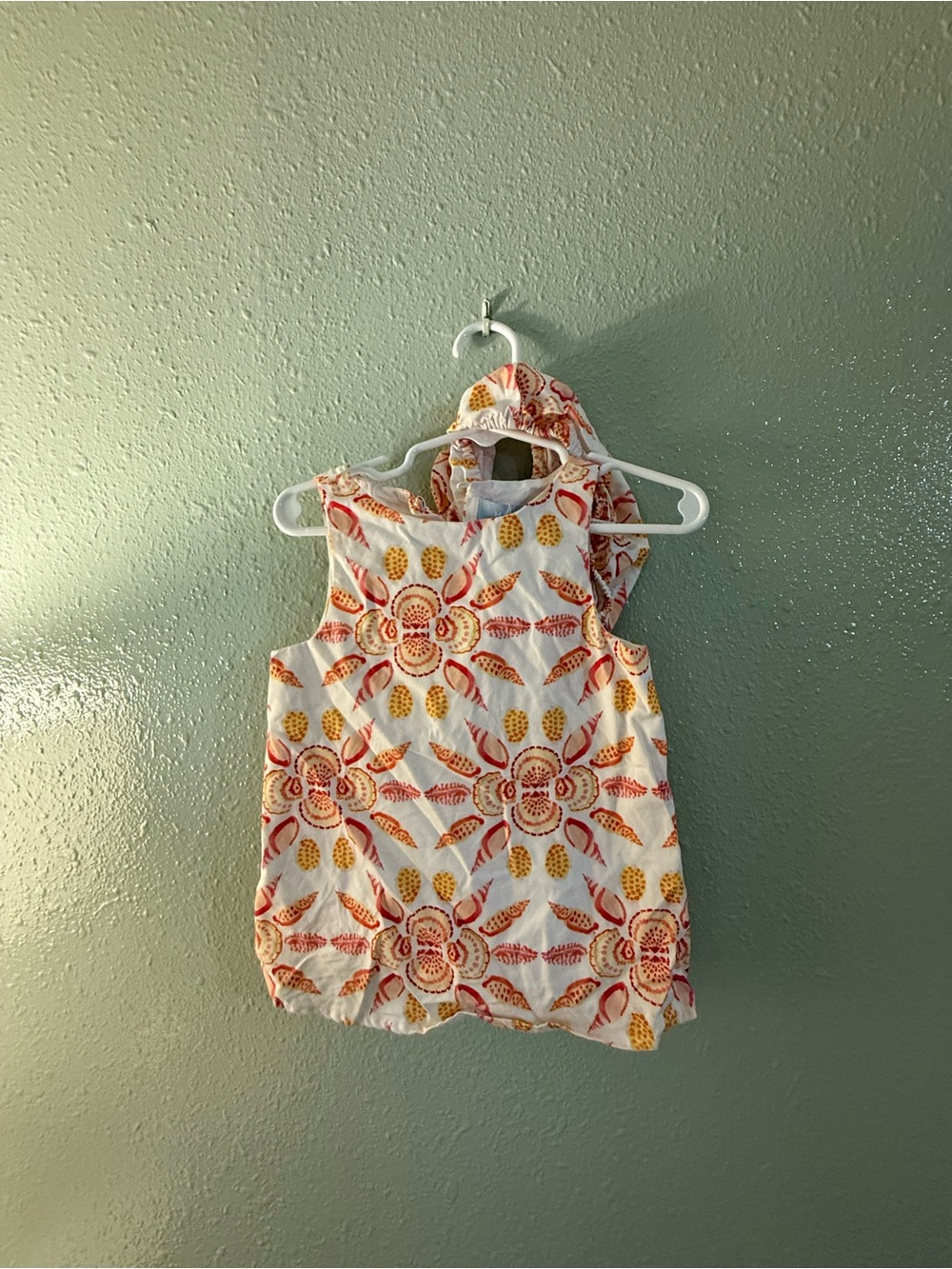 Hill House Girls' Red & Yellow Floral Tank Top Dress with Bloomers